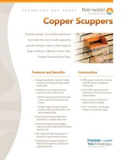 Scupper Technical Cut Sheet